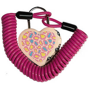 徳島双輪 ワイヤー錠 LOVELOCK(3φ×180cm/) レオパード 8712 徳島双輪 ワイヤー錠 LOVELOCK(3φ×180cm/) レオパード 8712