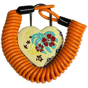 徳島双輪 ワイヤー錠 LOVELOCK(3φ×180cm/) ハワイアン 8716 徳島双輪 ワイヤー錠 LOVELOCK(3φ×180cm/) ハワイアン 8716