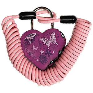 徳島双輪 ワイヤー錠 LOVELOCK(3φ×180cm/) バタフライ 8717 徳島双輪 ワイヤー錠 LOVELOCK(3φ×180cm/) バタフライ 8717