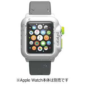 トリニティ カタリスト Apple Watch 42mm用 完全防水ケｰス CT‐WPAW15‐WTGR/White/Green