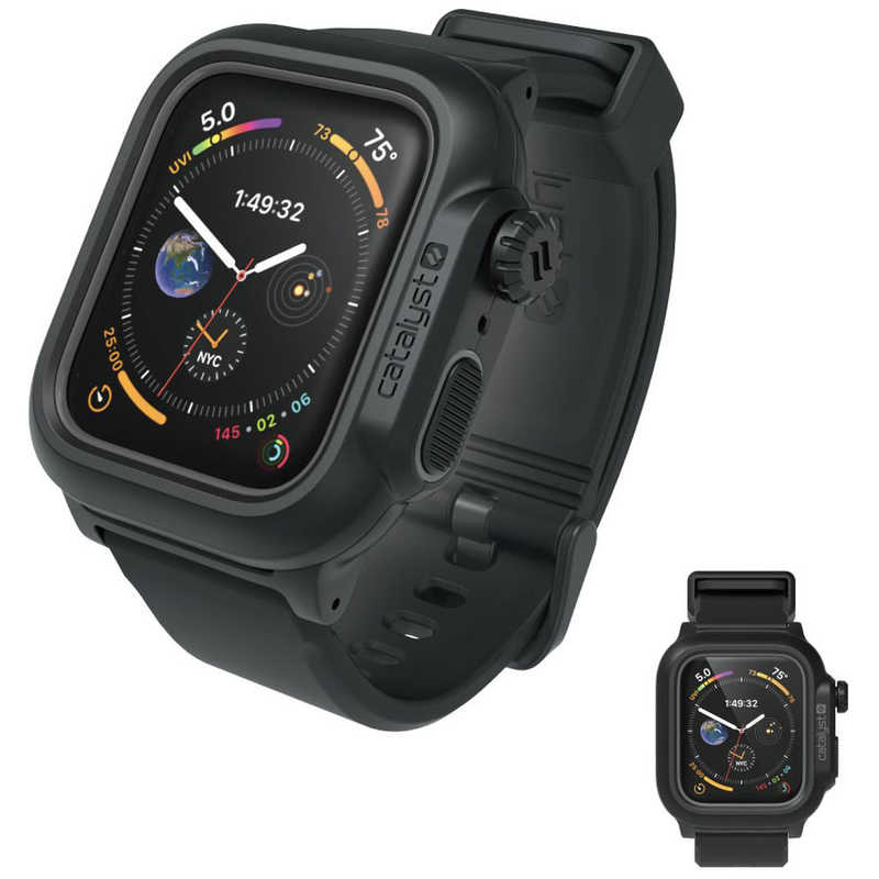 トリニティ トリニティ Apple Watch Series 4 44mm 完全防水ケｰス(バンド付) ブラック CT-WPAW1844-BK CT-WPAW1844-BK