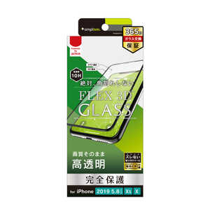 トリニティ iPhone 11 Pro 5.8インチ 複合フレームガラス ブラック TR-IP19S-G3-CCBK