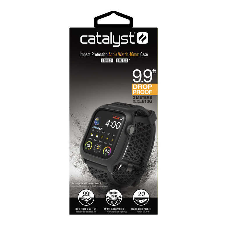 CATALYST CATALYST カタリスト Apple Watch 40mm SE / 6 / 5 / 4 衝撃吸収ケース ブラック CTIPAW1940BK CTIPAW1940BK