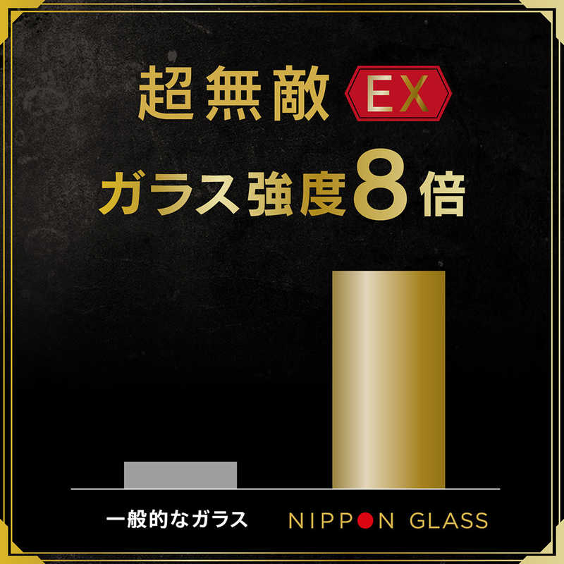NIPPONGLASS NIPPONGLASS iPhone 14 Pro ［NIPPON GLASS］ 超無敵EX 1年保証 8倍強化 ブルーライト低減 超透明 TY-IP22M3-G3-DXB3CK TY-IP22M3-G3-DXB3CK