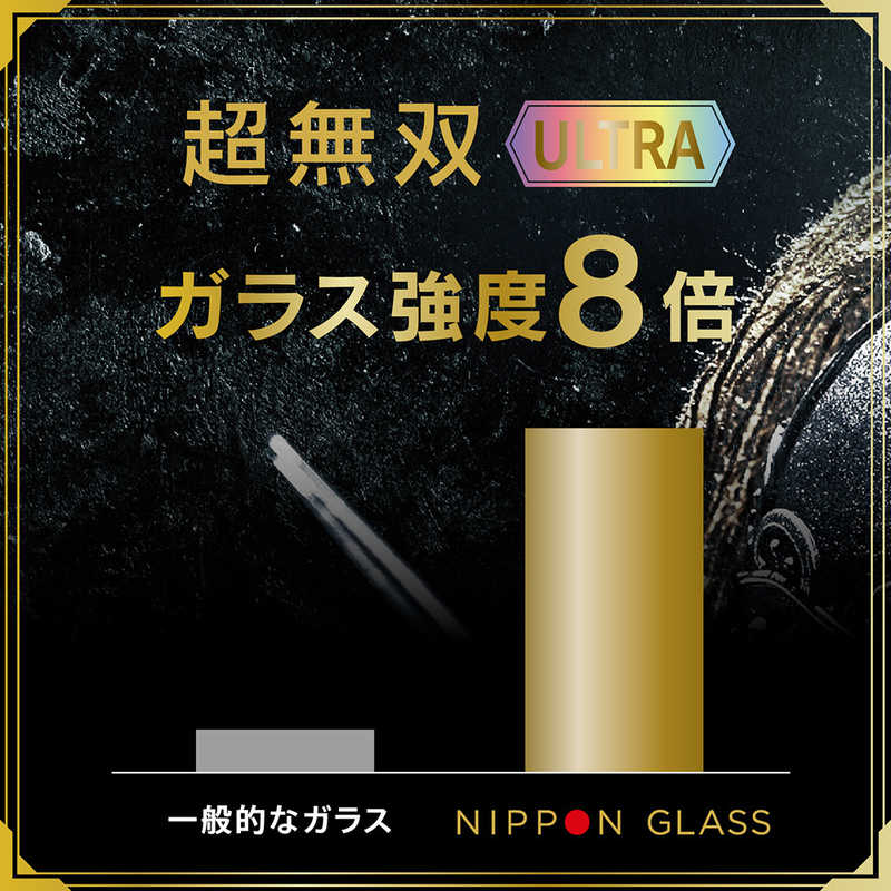NIPPONGLASS NIPPONGLASS iPhone 14 Pro [NIPPON GLASS] 超無双ULTRA 1年保証 8倍強化 超高透明 TYIP22M3G3DDXCCBK TYIP22M3G3DDXCCBK