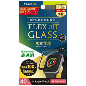 ȥ˥ƥ Apple Watch 40mm / SE / 6 / 5 / 4[FLEX3D]Ʃ ݸ饹 ֥å TR-AW2240-G3F-CCBK