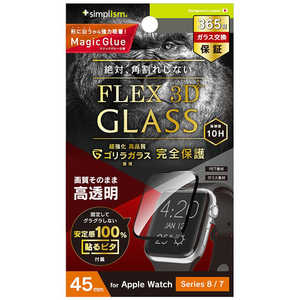 ȥ˥ƥ Apple Watch 45mm / Series 8 / 7[FLEX3D]饬饹 Ʃ ݸ饹 ֥å TRAW2245GH3FGOCBK