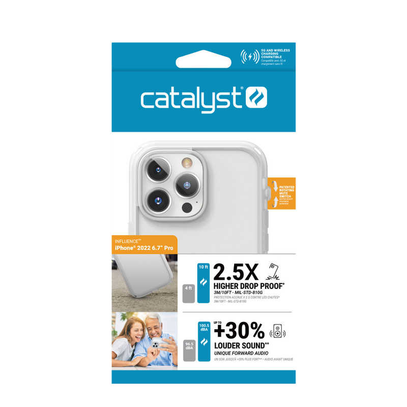 CATALYST CATALYST カタリスト iPhone 14 Pro Max 衝撃吸収ケース Influenceシリーズ クリア CTICIP22L3CL CTICIP22L3CL