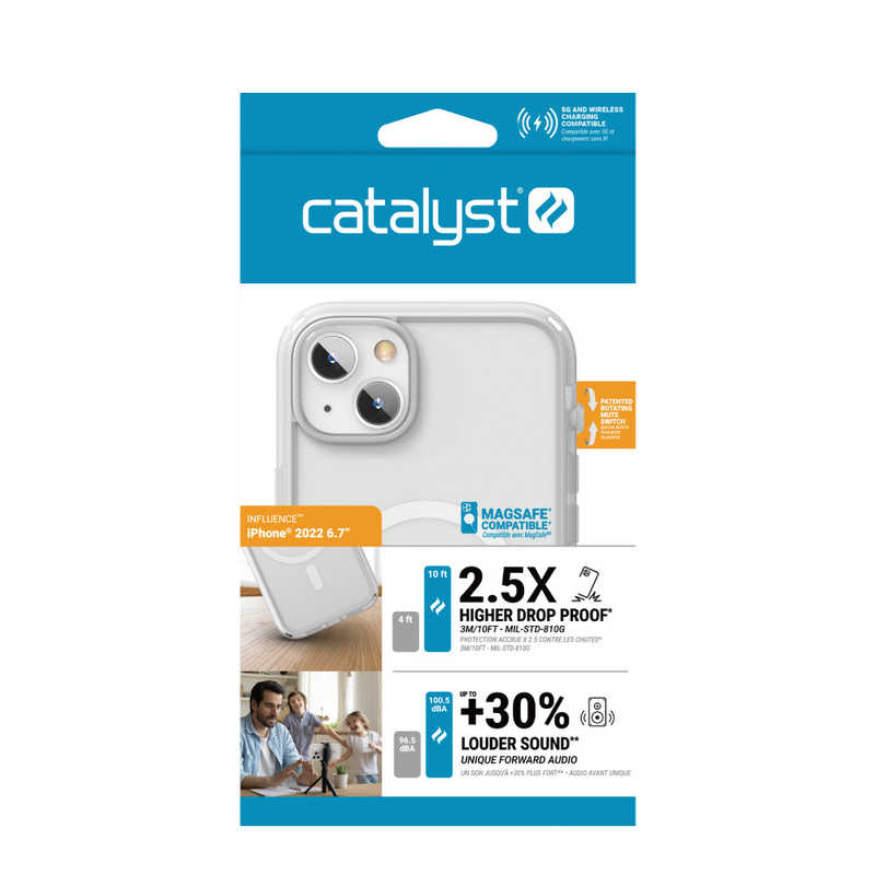 CATALYST CATALYST カタリスト iPhone 14 Plus Magsafe対応 衝撃吸収ケース Influenceシリーズ クリア CTICIP22L2MSCOCL CTICIP22L2MSCOCL