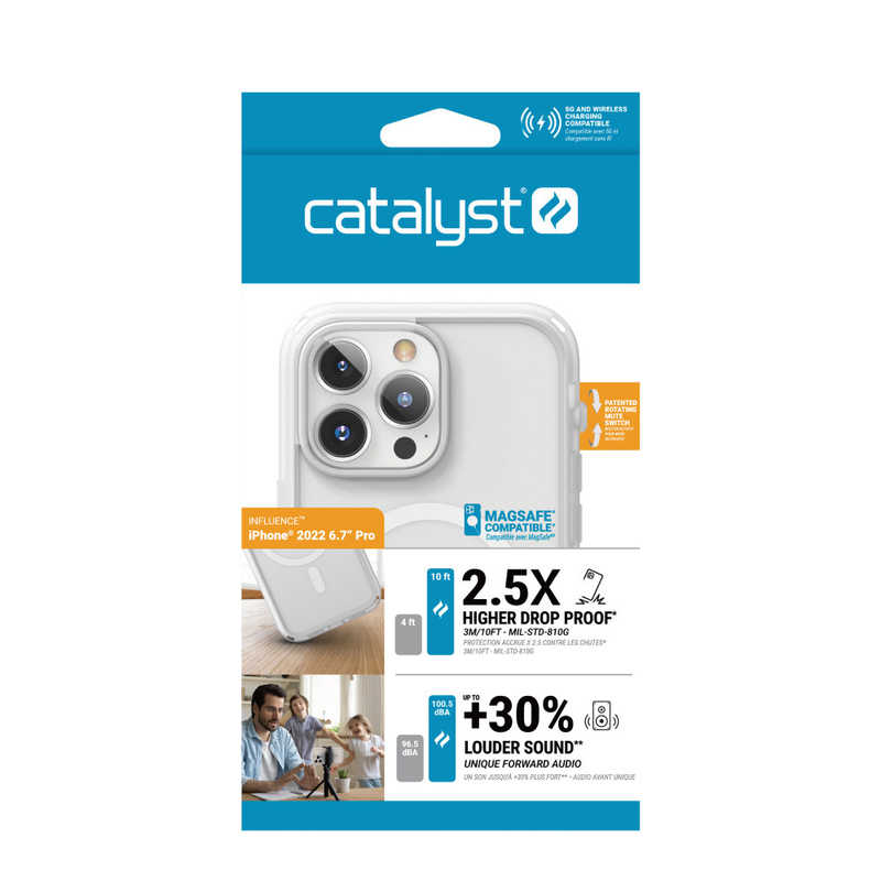 CATALYST CATALYST カタリスト iPhone 14 Pro Max Magsafe対応 衝撃吸収ケース Influenceシリーズ クリア CTICIP22L3MSCOCL CTICIP22L3MSCOCL