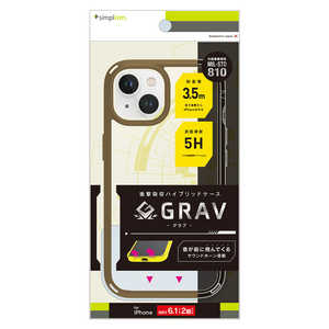 gjeB iPhone15 6.1C` [GRAV] Ռz nCubhP[X R[euE TR-IP23M2-GR-CLCB