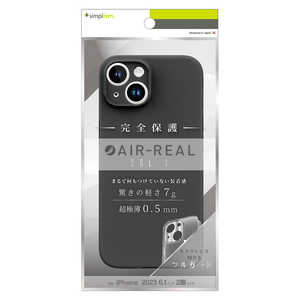 ȥ˥ƥ iPhone15 6.1 [AIR-REAL Solid] Ķ̩߷ Ķ̥ եƥåɥ֥å TR-IP23M2-ARSL-CLBK