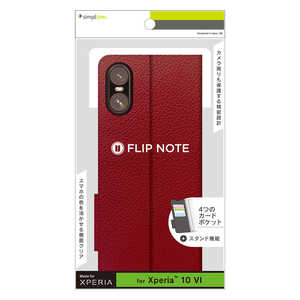 gjeB Xperia 10 VI mFlipNoten ϏՌtbvm[gP[X Cbh TRXP245FNSHWR