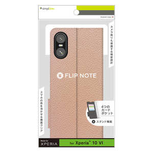 gjeB Xperia 10 VI mFlipNoten ϏՌtbvm[gP[X sN TRXP245FNSHPK