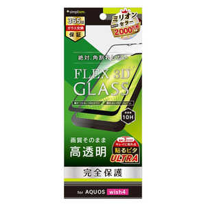 ȥ˥ƥ AQUOS wish4 FLEX 3D Ʃ ʣե졼६饹 ֥å TR-AQ24W-G3-CCBK
