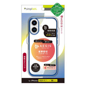 gjeB iPhone 16(6.1C`) mAegis Solidn ݌vtJo[TPUP[X ^bNu[ TR-IP24M2-AGSL-CLBL