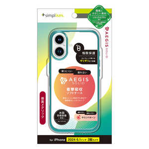 gjeB iPhone 16(6.1C`) mAegis Solidn ݌vtJo[TPUP[X ^bNO[ TR-IP24M2-AGSL-CLGR