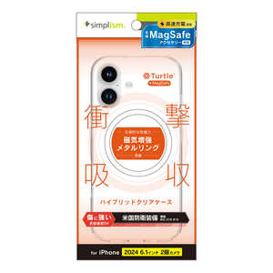 gjeB iPhone 16(6.1C`)mTurtlen MagSafeΉ nCubhNAP[X zCgO TR-IP24M2-TTMS-CLWT