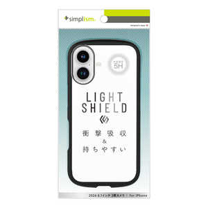 ȥ˥ƥ iPhone 16(6.1) LIGHT SHIELD ׷ۼ ϥ֥åɥꥢ ֥å TR-IP24M2-LD-CLBK