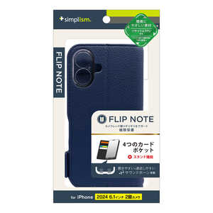 ȥ˥ƥ iPhone 16(6.1)FlipNote Ѿ׷եåץΡȥ ͥӡ TR-IP24M2-FN-SHNV