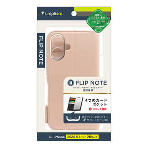 ȥ˥ƥ iPhone 16(6.1) FlipNote Ѿ׷եåץΡȥ ԥ TR-IP24M2-FN-SHPK