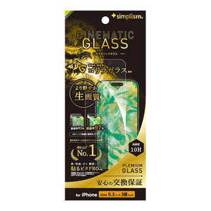 gjeB iPhone 16 Pro(6.3C`) mCinematic Glassn P[XƂ̑Q EgNA SKX ʕی십KX  TR-IP24M3-GLS-GO2ARC