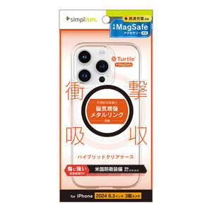 gjeB iPhone 16 Pro(6.3C`) mTurtlen MagSafeΉ nCubhNAP[X O ubN TR-IP24M3-TTMS-CLBK