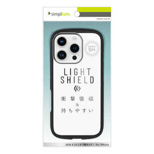 ȥ˥ƥ iPhone 16 Pro(6.3) LIGHT SHIELD ׷ۼ ϥ֥åɥꥢ ֥å TR-IP24M3-LD-CLBK