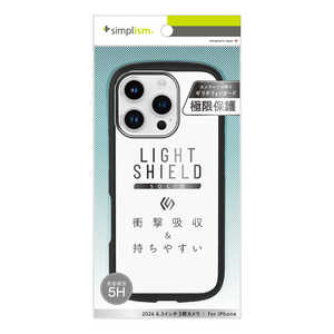 ȥ˥ƥ iPhone 16 Pro(6.3) LIGHT SHIELD Solid Ķ̩߷ ׷ۼ ϥ֥åɥꥢ ֥å TR-IP24M3-LDSL-CLBK