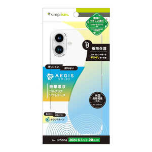 ȥ˥ƥ iPhone 16 Plus(6.7) Aegis Solid Ķ̩߷ץե륫СTPU ꥢ TR-IP24L2-AGSL-CL