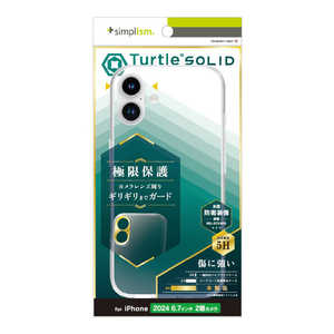 ȥ˥ƥ iPhone 16 Plus(6.7) Turtle Solid Ķ̩߷ ϥ֥åɥ ꥢ TR-IP24L2-TTSL-CL