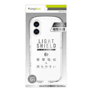 ȥ˥ƥ iPhone 16 Plus(6.7) LIGHT SHIELD Solid Ķ̩߷ ׷ۼ ϥ֥åɥꥢ TR-IP24L2-LDSL-CLCL