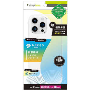ȥ˥ƥ iPhone 16 Pro Max(6.9) Aegis Solid Ķ̩߷ץե륫СTPU ꥢ TR-IP24L3-AGSL-CL
