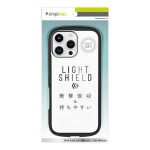 ȥ˥ƥ iPhone 16 Pro Max(6.9) LIGHT SHIELD ׷ۼ ϥ֥åɥꥢ ֥å TR-IP24L3-LD-CLBK