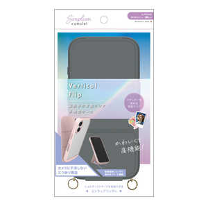 ȥ˥ƥ iPhone 16(6.1) Vertical Flip ȥåץդ ĳ̥ꥢեåץ ֥å AM-IP24M2-VFS-BK
