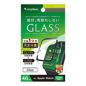 トリニティ Apple Watch 46mm Series 10 高透明 ガラス一体型PCケース クリア TR-AW2446-GLPC-CCCL トリニティ Apple Watch 46mm Series 10 高透明 ガラス一体型PCケース クリア TR-AW2446-GLPC-CCCL