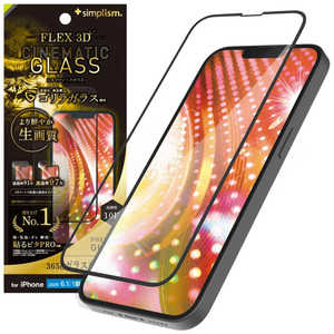 ȥ˥ƥ iPhone 16e/ 14/ 13/ 13Pro [FLEX 3D Cinematic Glass] ե ȥ饯ꥢ 饬饹 ʣե졼६饹 ֥å TR-IP25S-G3-GO2ARCBK