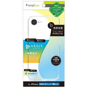 ȥ˥ƥ iPhone 16e Aegis Solid Ķ̩߷ ե륫СTPU ꥢ TR-IP25S-AGSL-CL