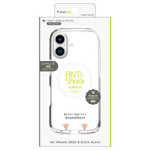 gjeB iPhone17 mLIGHT SHIELD Solidn MagSafeΉ ݌v Ռz nCubhNAP[X O TR-IP25M2-LDSM-CLWT