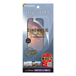 gjeB iPhone17 Pro [Cinematic Glass] P[XƂ̑Q EgNA ʕی십KX  TR-IP25M3-GLS-2ARCC