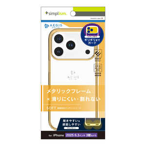 gjeB iPhone17 Pro [Aegis Solid] ݌vtJo[TPUP[X TR-IP25M3-AGSL-CLOR