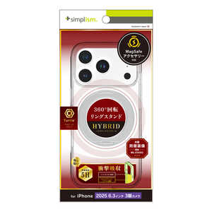 �g���j�e�B iPhone 17 Pro�P�[�X �mTurtle MagStand�n MagSafe�Ή� �����O�X�^���h�t���n�C�u���b�h�N���A�P�[�X �����O�X�^���h �V���o�[ TR-IP25M3-TTMSS-CLSV