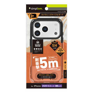 gjeB iPhone 17 Pro P[X mGRAV Solid UNLIMITEDn ݌v ϏՌ5M nCubhP[X NA×ubN TR-IP25M3-GRUSL-CLBK