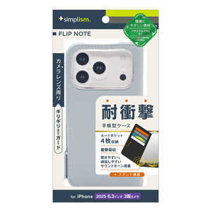 gjeB iPhone17 Pro [FlipNote] ϏՌtbvm[gP[X TR-IP25M3-FN-SHBL