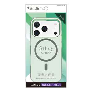 gjeB iPhone 17 ProP[X mSilky Armorn MagSafeΉ VL[^b`P[X }bgNA O[ TR-IP25M3-SA-CLGR