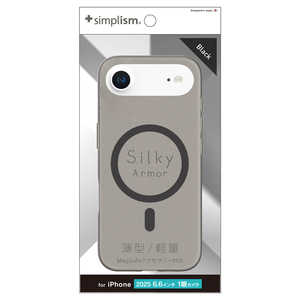 gjeB iPhone Air mSilky Armorn MagSafeΉ VL[^b`P[X }bgNA TR-IP25L1-SA-CLBK