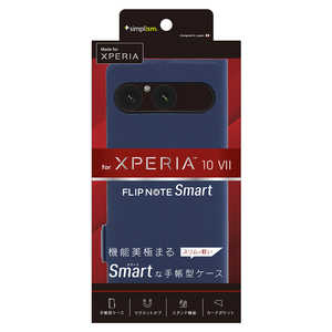 gjeB Xperia 10 VII mSmart FlipNoten ^X}[gtbvm[gP[X lCr[ TR-XP255-FNS-LNV
