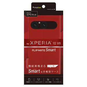gjeB Xperia 10 VII mSmart FlipNoten ^X}[gtbvm[gP[X bh TR-XP255-FNS-LRD