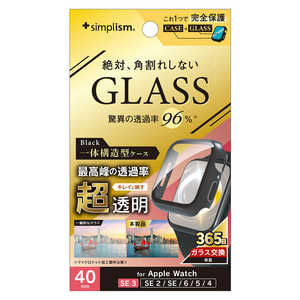 gjeB Apple Watch 40mm SE 3 / SE 2 / SE / 6 / 5 / 4  KX̌^PCP[X ubN TR-AW2540-GLPC-ARCBK