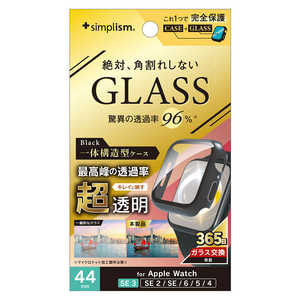 gjeB Apple Watch 44mm SE 3 / SE 2 / SE / 6 / 5 / 4  KX̌^PCP[X ubN TR-AW2544-GLPC-ARCBK